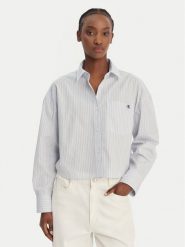 Calvin Klein Jeans Koszula LV047F105G Błękitny Relaxed Fit. Niebieskie koszule Calvin Klein Jeans, s, bez wzorów, z bawełny, bez kołnierzyka, bez ramiączek. Za 409.99 zł.