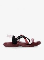 Sandały damskie Camper Karst Sandal. Czerwone sandały Camper, bez wzorów, z otwartym noskiem, bez obcasa, bez zapięcia. Za 434.49 zł.