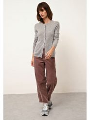 Just Cashmere Kaszmirowy kardigan "Katharine" w kolorze szarym rozmiar: L. Szare swetry Just Cashmere, l, bez wzorów, z kaszmiru, bez ramiączek. Za 234.42 zł.