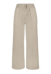 Spodnie dresowe z szeroką nogawką N-ERLA. Brązowe spodnie sportowe Volcano, bez wzorów, z dresówki. Za 149.99 zł.