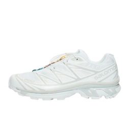 Buty do chodzenia dla dorosłych Salomon XT-6 White Lunar Rock. Białe buty do biegania Salomon, bez wzorów, z materiału, bez zapięcia, do biegania. Za 1,031.47 zł.