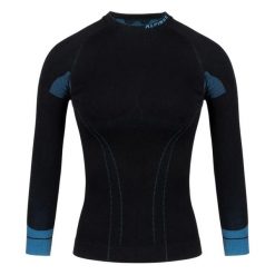 Koszulka Termoaktywna Dla Pań I Panów. Czarne bielizna termoaktywna damska Alpinus, bez wzorów, bez ramiączek, trekkingowe. Za 202.99 zł.