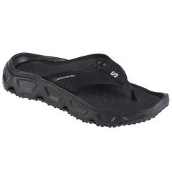 Japonki damskie Salomon Reelax Break 6.0. Czarne japonki Salomon, bez wzorów, z materiału, sportowe. Za 382.00 zł.