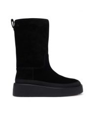 Calvin Klein Śniegowce Flatform Mid Boot Suede Wl HW0HW03181 Czarny. Czarne śniegowce Calvin Klein, bez wzorów, ze skóry, bez zapięcia. Za 749.99 zł.