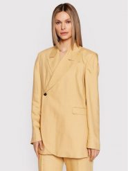 Herskind Marynarka Lilith 4443840 Beżowy Loose Fit. Brązowe marynarki i żakiety Herskind, bez wzorów, z wiskozy, bez ramiączek. Za 639.99 zł.