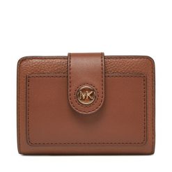 Duży Portfel Damski MICHAEL Michael Kors. Brązowe portfele MICHAEL Michael Kors, bez wzorów. Za 459.99 zł.