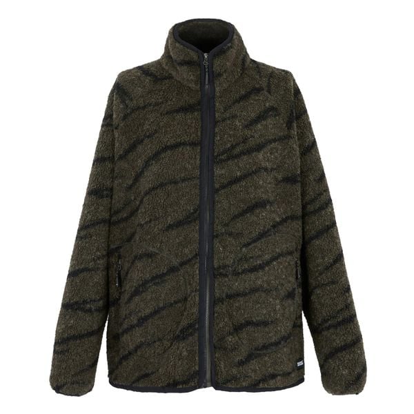 Bluza Polarowa Damska Borg Pełen Suwak Frankie. Czarne bluzy bez kaptura Regatta, na zimę, bez wzorów, z polaru, trekkingowe. Za 136.99 zł.