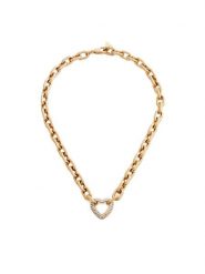 Guess Naszyjnik JUBN05 015JW Złoty. Żółte naszyjniki Guess, metalowe. Za 299.99 zł.