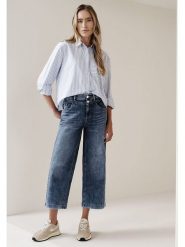 Street One Dżinsy - Comfort fit - w kolorze granatowym rozmiar: W31/L26. Niebieskie jeansy Street One, l, z aplikacjami, ze skóry, klasyczne. Za 114.44 zł.