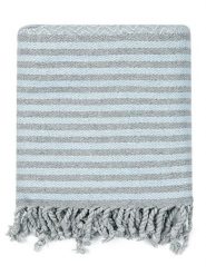 Ottoman Chusta hammam "Fenomen" w kolorze błękitnym - 190 x 105 cm rozmiar: onesize. Niebieskie chusty Ottoman, bez wzorów, z bawełny. Za 69.99 zł.