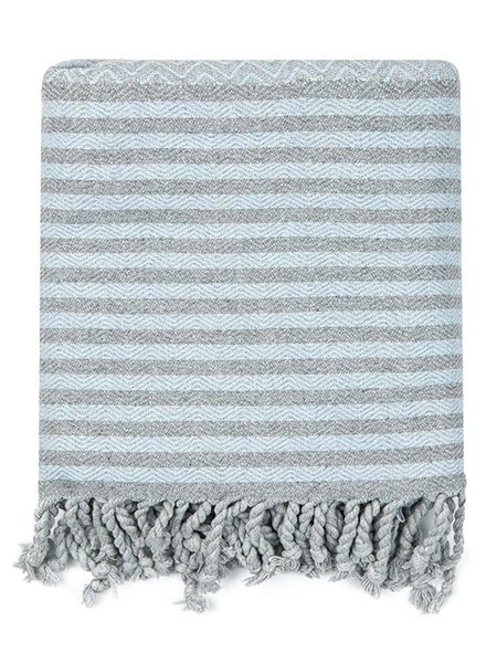 Ottoman Chusta hammam "Fenomen" w kolorze błękitnym - 190 x 105 cm rozmiar: onesize. Niebieskie chusty Ottoman, bez wzorów, z bawełny. Za 69.99 zł.