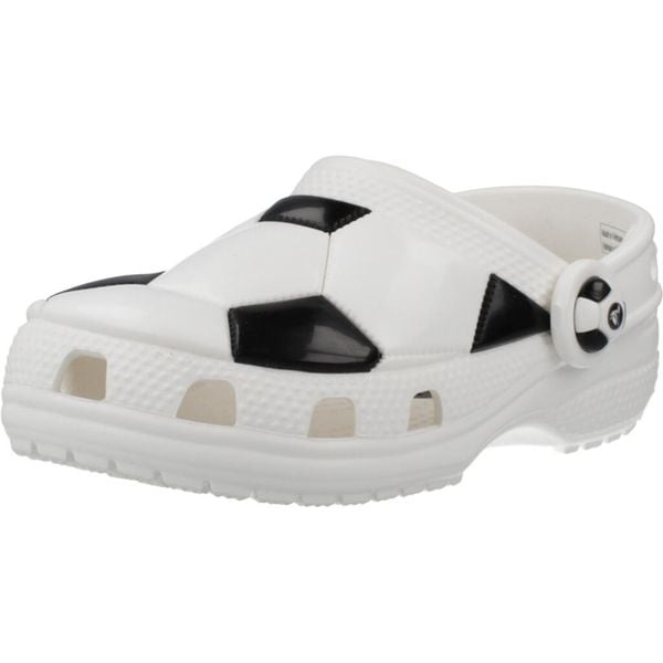 Sandały CROCS CLASSIC SOCCER BALL CLOG Biały. Białe sandały Crocs, bez wzorów, z syntetyku, bez obcasa, bez zapięcia. Za 159.99 zł.