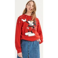 Bluza Mickey Mouse z aplikacją - Czerwony. Bluzy marki Sinsay. Za 69.99 zł.
