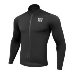 Bluza rowerowa wiatroszczelna ocieplana. Zielone bluzy ROCKBROS, na jesień, l, bez wzorów, z materiału, wakacyjne, bez ramiączek, bez kaptura. Za 349.99 zł.