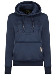 Maison Montaigne Bluza "Guliamai" w kolorze granatowym rozmiar: XL. Niebieskie bluzy Maison Montaigne, xl, bez wzorów, bez ramiączek, z kapturem. Za 92.21 zł.