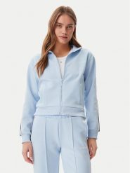 Guess Bluza V5GQ18 KCRU2 Błękitny Regular Fit. Niebieskie bluzy Guess, xl, z aplikacjami, z syntetyku, bez kaptura. Za 289.99 zł.