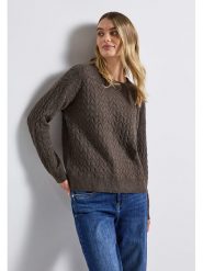 Cecil Sweter w kolorze ciemnobrązowym rozmiar: 44. Brązowe swetry Cecil, bez wzorów, bez ramiączek. Za 139.87 zł.