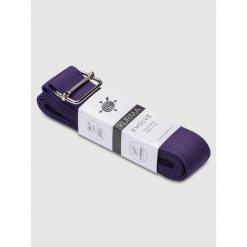Pasek do jogi Kurma Evolve 300 cm. Fioletowe paski KURMA, bez wzorów, sportowe. W wyprzedaży za 69.99 zł.