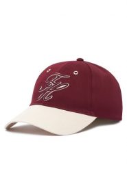Tommy Hilfiger Czapka z daszkiem AW0AW18678 Bordowy. Czerwone czapki z daszkiem Tommy Hilfiger, bez wzorów, z bawełny. Za 229.99 zł.