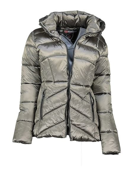 Geographical Norway Kurtka zimowa "Blanche" w kolorze szarym rozmiar: XXL. Szare kurtki Geographical Norway, na zimę, xxl, bez wzorów, z puchu, bez kaptura. Za 231.68 zł.
