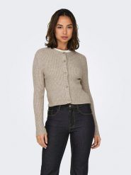 ONLY Kardigan w kolorze beżowym rozmiar: XL. Brązowe swetry ONLY, xl, bez wzorów, bez ramiączek. Za 79.77 zł.