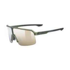 Okulary przeciwsłoneczne Uvex Ramp. Zielone okulary przeciwsłoneczne UVEX, bez wzorów. Za 269.99 zł.