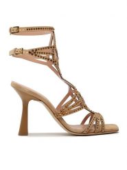 Alberta Ferretti Sandały 23151A6315 8004 Brązowy. Brązowe sandały Alberta Ferretti, bez wzorów, ze skóry, bez obcasa, na słupku, bez zapięcia. Za 2,649.00 zł.