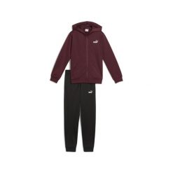 Młodzieżowy dres z bluzą z kapturem i zamkiem z poliestru PUMA Ruby Shimmer Red. Czerwona bluzy Puma, m, bez wzorów, z dresówki, z kapturem, do biegania. Za 249.00 zł.