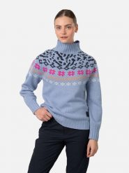 KARI TRAA Sweter "Ingrid" w kolorze błękitnym rozmiar: S. Niebieskie swetry Kari Traa, s, bez wzorów, z wełny, bez ramiączek. Za 223.99 zł.