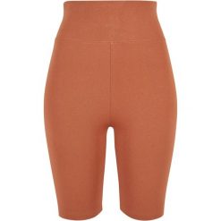 Damskie szorty z wysoką talią Urban Classics. Czerwone szorty Urban Classics, bez wzorów. Za 160.50 zł.