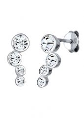 Elli Elli Kolczyki Basic Geo Trend Kristalle 925 Silber 1 ct Damski. Szare kolczyki Elli, srebrne. Za 248.99 zł.