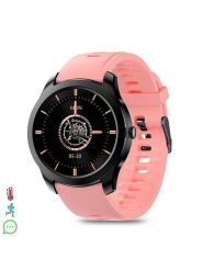 DAM Smartwatch "M28" w kolorze czarno-jasnoróżowym rozmiar: onesize. Czarne zegarki DAM, metalowe. Za 322.45 zł.