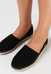 Czarne Espadryle Qualifications. Czarne espadryle Born2be, w ażurowe wzory, z koronki, bez obcasa, na płaskiej podeszwie. W wyprzedaży za 84.99 zł.