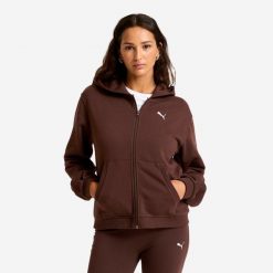 Bluza na zamek damska Puma. Bluzy Puma, l, bez wzorów, z bawełny, eleganckie, bez ramiączek, z kapturem. Za 179.99 zł.