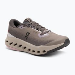 Buty do biegania damskie On Cloudsurfer Trail 2 Waterproof. Szare buty do biegania On, bez wzorów, bez zapięcia, do biegania. Za 729.99 zł.