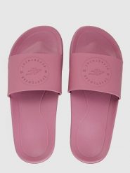Klapki damskei 4F 4FRSS26FSLIF061. Czerwone klapki 4f, bez wzorów, z gumy, bez obcasa, bez zapięcia. Za 59.99 zł.
