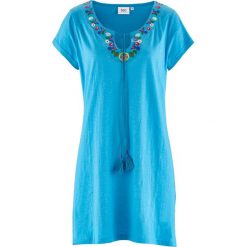 Sukienka z dżerseju bonprix turkusowy. Sukienki marki Marie Zélie. Za 54.99 zł.