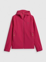 4F Kurtka przejściowa membrana 5000 damska - różowa XXL. Czerwone kurtki 4f, na jesień, l, bez wzorów, bez kaptura. Za 299.99 zł.