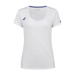 Koszulka dziecięca Babolat Play Cap Sleeve Top Jr. Białe topy BABOLAT, bez wzorów, bez kołnierzyka, bez ramiączek. Za 95.99 zł.