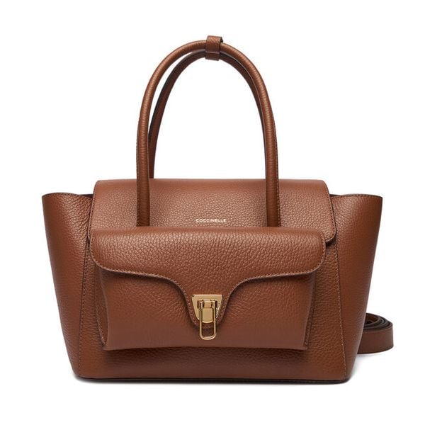 Torebka Coccinelle. Brązowe torebki klasyczne Coccinelle, bez wzorów, klasyczne, bez dodatków. Za 1,289.00 zł.