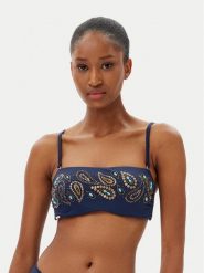 Selmark Góra od bikini BN223 Granatowy. Niebieskie bikini Selmark, bez wzorów, z syntetyku. Za 289.99 zł.