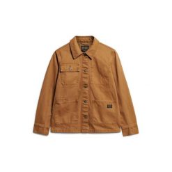 Kurtka damska Superdry Chore. Brązowe kurtki Superdry, bez wzorów, eleganckie, bez kaptura. W wyprzedaży za 433.35 zł.