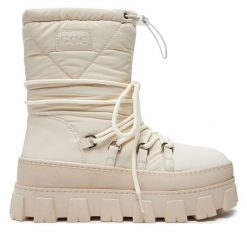 Śniegowce GOE. Brązowe śniegowce GOE, bez wzorów, bez zapięcia. Za 299.99 zł.
