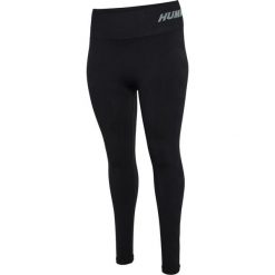 Damskie legginsy bezszwowe Hummel Te Pace Plus. Czarne legginsy Hummel, bez wzorów, sportowe. Za 279.50 zł.