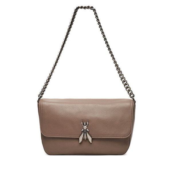 Torebka Patrizia Pepe. Brązowe torebki klasyczne Patrizia Pepe, bez wzorów, klasyczne, bez dodatków. Za 1,389.00 zł.