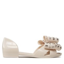Sandały Melissa. Brązowe sandały Melissa, bez wzorów, bez obcasa, na płaskiej podeszwie, bez zapięcia. Za 239.99 zł.