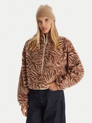 Roxy Polar Blury Cloud 236ERJPF03 Brązowy Regular Fit. Brązowe bluzy z polaru Roxy, m, bez wzorów, z polaru. Za 369.99 zł.