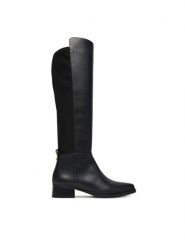 MICHAEL Michael Kors Muszkieterki Lex 40F5LXMB5L Czarny. Czarne kozaki MICHAEL Michael Kors, bez wzorów, ze skóry, bez obcasa, na płaskiej podeszwie, bez zapięcia. Za 879.99 zł.