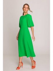 Stylove Sukienka w kolorze zielonym rozmiar: L. Zielone sukienki Stylove, l, bez wzorów, bez kołnierzyka, bez ramiączek, maxi. Za 228.92 zł.