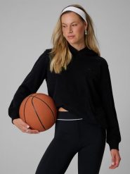4F Bluza dresowa relaxed z kapturem damska - czarna S. Czarne bluzy z kapturem 4f, l, bez wzorów, z bawełny, z kapturem, na fitness i siłownię. Za 149.99 zł.